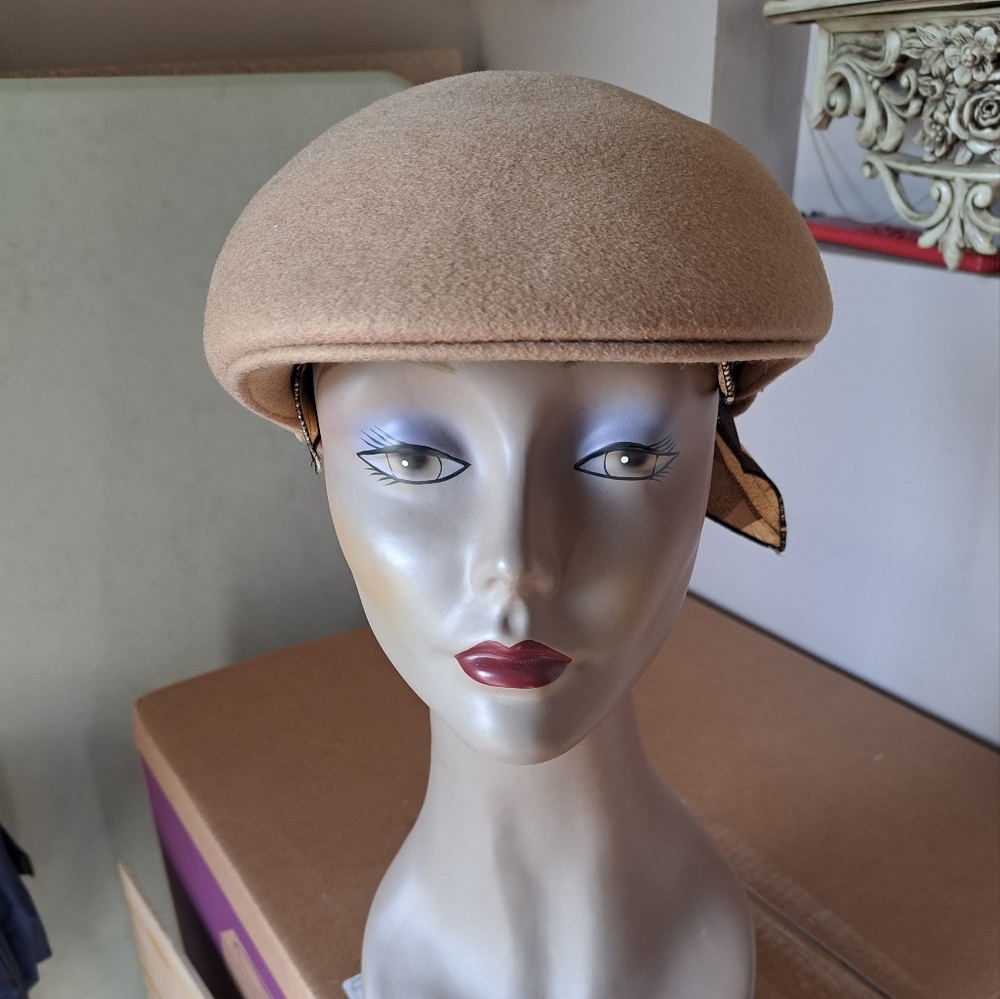 Vintage Wool Royal Ascot Cabbie Hat sz M